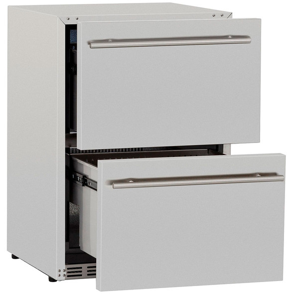 Summerset 24 Inch Outdoor Rated Double Drawer Refrigerator