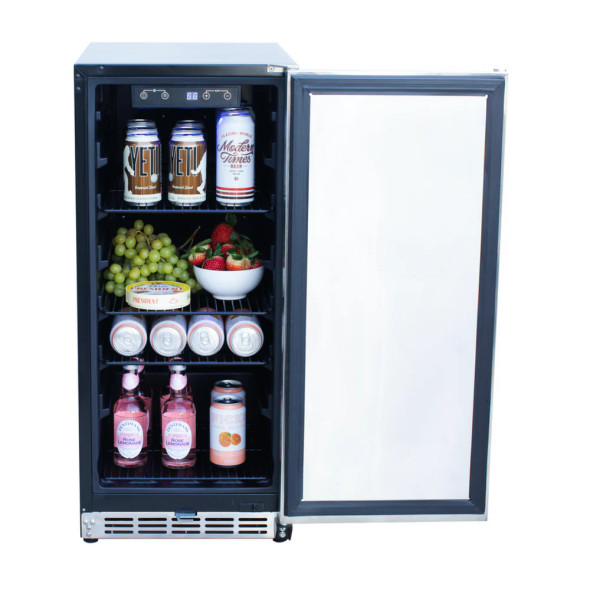 Summerset 15 Inch Outdoor Rated Fridge w/ Stainless Door - RFR-15S