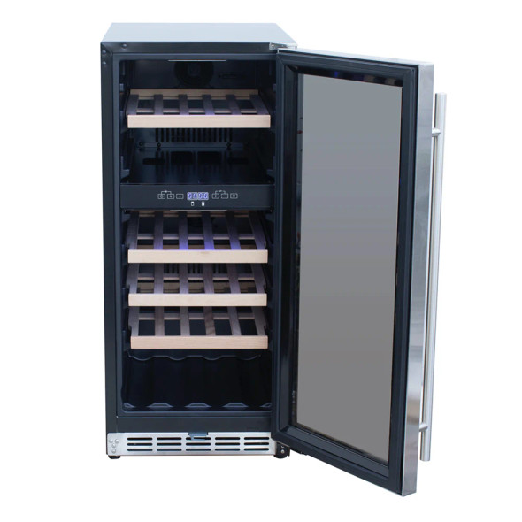 Summerset 15 Inch Outdoor Rated Dual Zone Wine Cooler - RFR-15WD