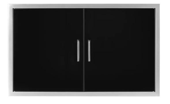 Wildfire 38 x 21 Black 304 Stainless Steel Double Access Door
