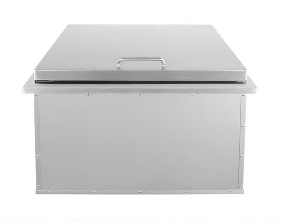 Wildfire 18-Inch Stainless Steel Drop-In Ice Chest with Lid