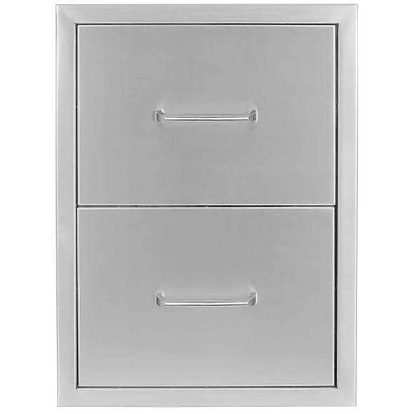 Wildfire-16-Inch-304-Stainless-Steel-Double-Access-Drawer-Front