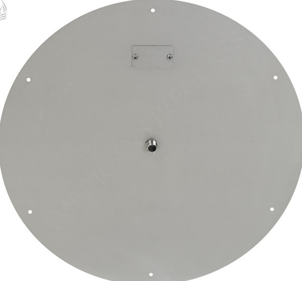 American Fire Products 24" Round Stainless Steel Flat Pan With 18" Fire Ring - SS-RFP-24-ASBL