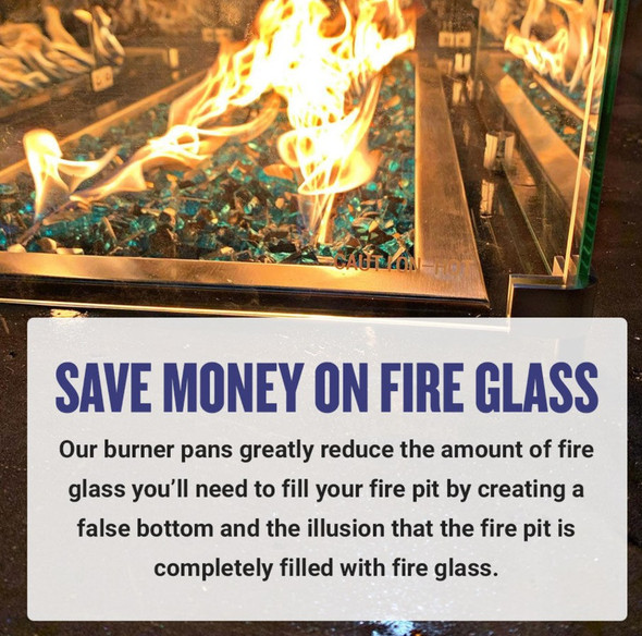 American Fire Products 30" x 6" Oil Rubbed Bronze Linear Drop-In Fire Pit Pan - OB-LCB-30