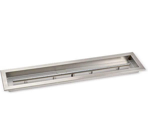 American Fire Products 36" x 6" Stainless Steel Linear Drop-In Pan - SS-LCB-36