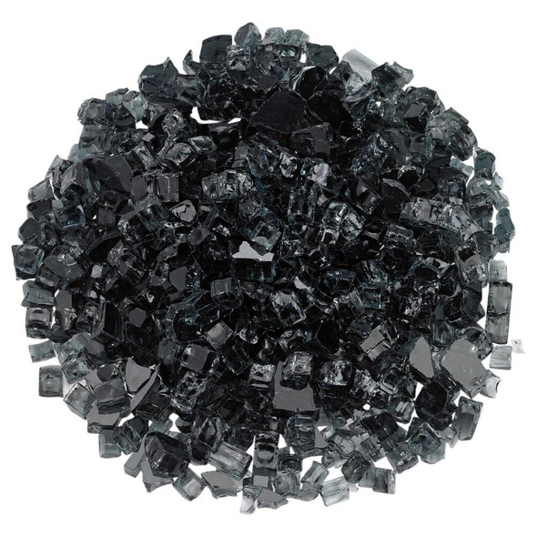 American Fire Glass 1/2" Black - AFF-BLK12-10