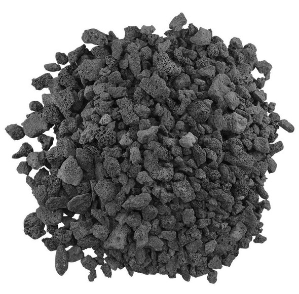 American Fire Products Medium Black Lava Rock 10 Pounds - LAVA-M-10