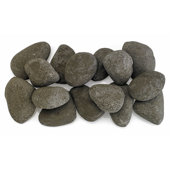 American Fire Products Thunder Gray Lite Stones Set - 15 Stone Set - AFG-LSTONE-TG-15