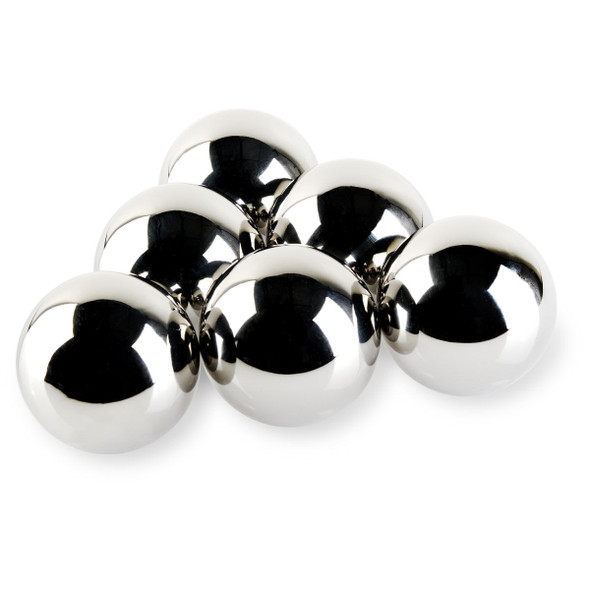 American Fire Products 4” Stainless Steel IronFire Balls, Set of 6 - AFG-IFB-4-6-PACK