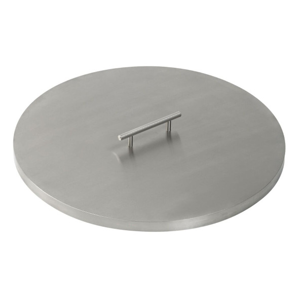 American Fire Products Stainless Steel Cover for Round Drop-In Fire Pit Pan - SS-CV-RSP-19