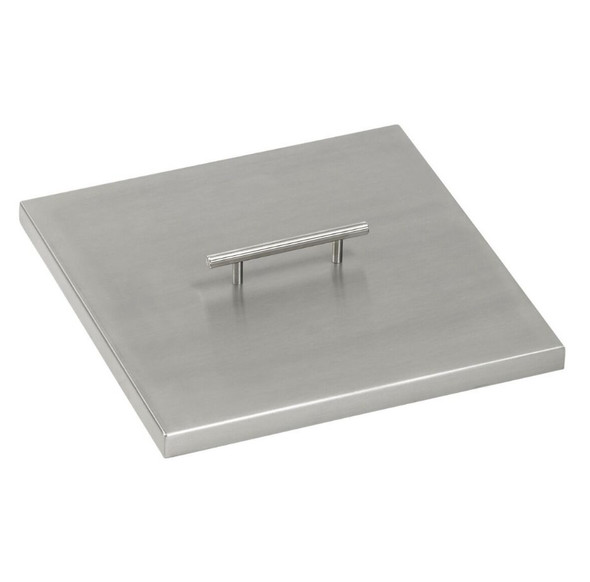 American Fire Products Stainless Steel Cover for Square Drop-In Fire Pit Pan - SS-CV-SQP-30