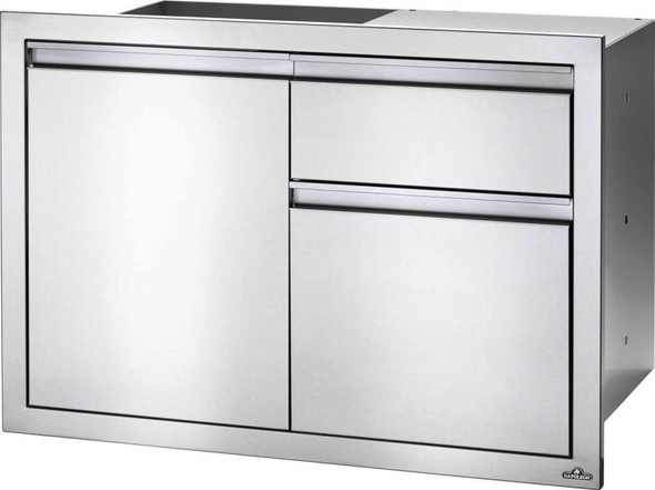 Napoleon 36-Inch Stainless Steel Single Door and Double Drawer - BI-3624-1D2DR