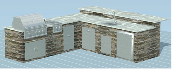 Summerset Outdoor Kitchen Plan S-L-01