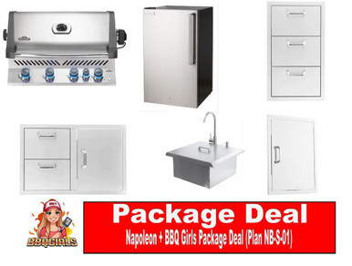Napoleon+BBQ Girls Outdoor Kitchen Package Deal NB-S-01