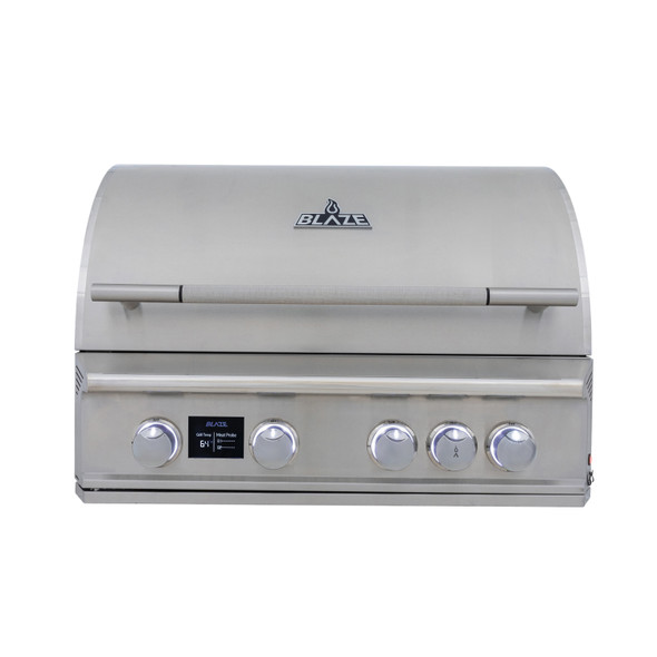 Blaze LTE PRO 32-Inch 4-Burner Built-in Grill w/ Digital Temperature Screen & Rear Infrared Burner