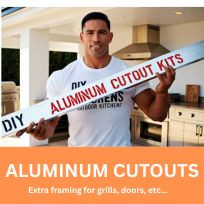 Aluminum Single Door Cutout Kit (Max Width 24")
