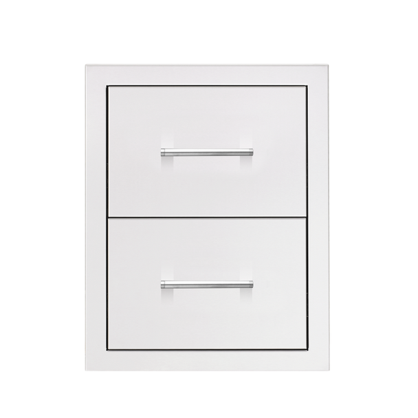 TrueFlame 17-Inch Masonry Frame Double Drawer - TF-DR2-17M-A