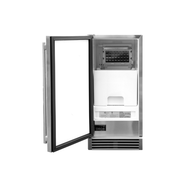 TrueFlame 15-Inch Outdoor Rated Nugget Ice Maker - AMD-IM-15N
