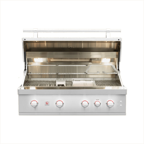 Summerset Quest 42-Inch 4-Burner Built-In Grill with Rear Infrared Burner - QST-42