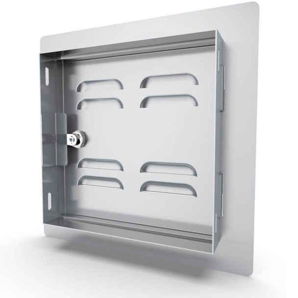 Sunstone Classic Series 12-Inch Stainless Steel Left-Hinge Vented Single Access Door