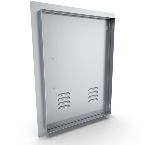 Sunstone-Grill-Classic-Series-17-Inch-Stainless-Steel-Left-Hinge-Vented-Vertical-Single-Access-Door-A-DV1724-L-Rear-View