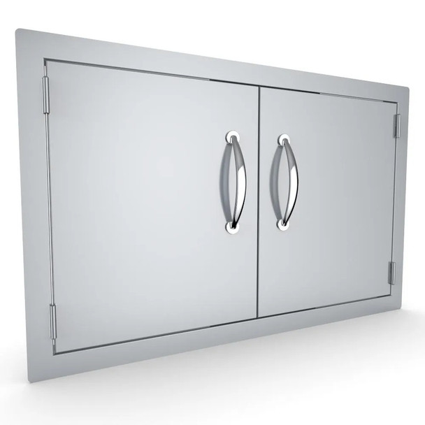 Sunstone Classic Series 33-Inch Stainless Steel Flush Mount Double Access Door