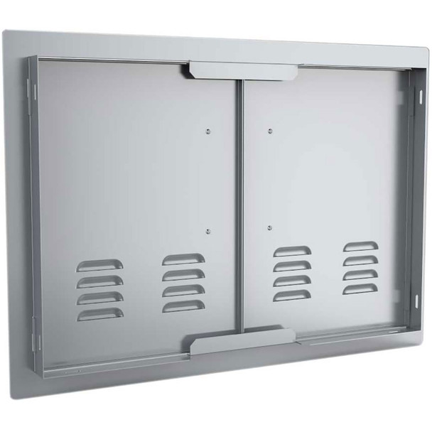 Sunstone-Grill-Classic-Series-30-Inch-Stainless-Steel-Vented-Double-Access-Door-C-DD30-Rear-View