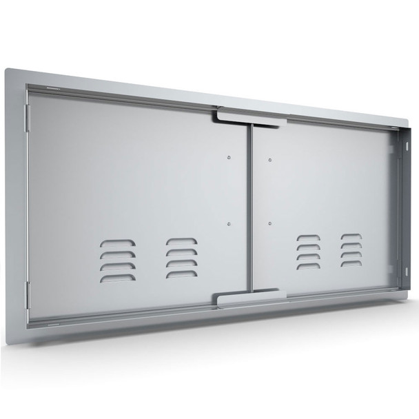 Sunstone-Grill-Classic-Series-42-Inch-Stainless-Steel-Vented-Double-Access-Door-C-DD42-Rear-View