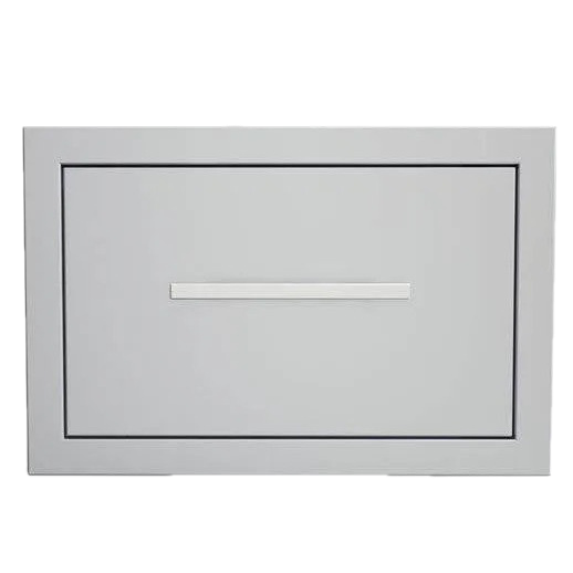 Sunstone Grills Signature Series 17-Inch Stainless Steel Beveled Frame Tilt-Out Paper Towel Bin-Front-View