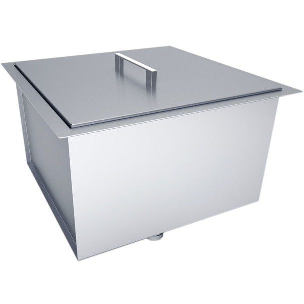 Sunstone-Grills-B-SK20-20-Inch-x-20-Inch-Single-Bowl-Outdoor-Rated-Stainless-Steel-Dual-Mount-Sink-with-Lid-Side-View