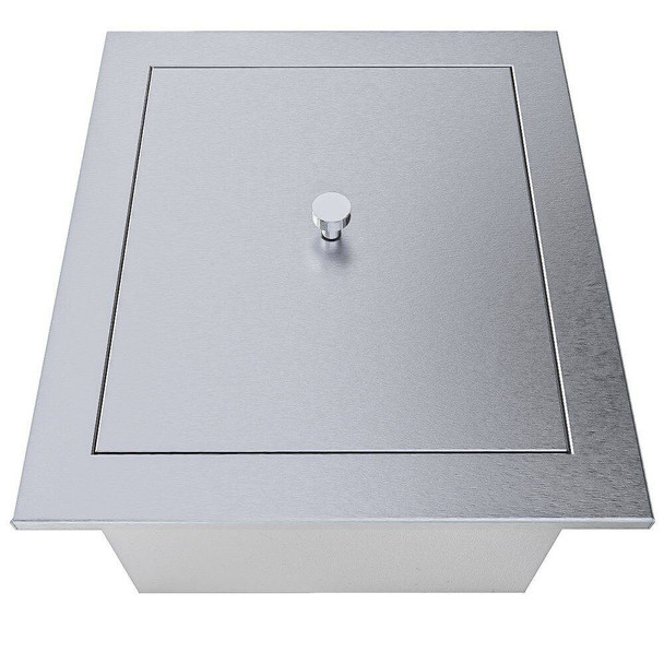 Sunstone-Grill-Texan-Series-15-Inch-Stainless-Steel-Drop-In-Insulated-Ice-Bin-Cooler-with-Removable-Cover-On