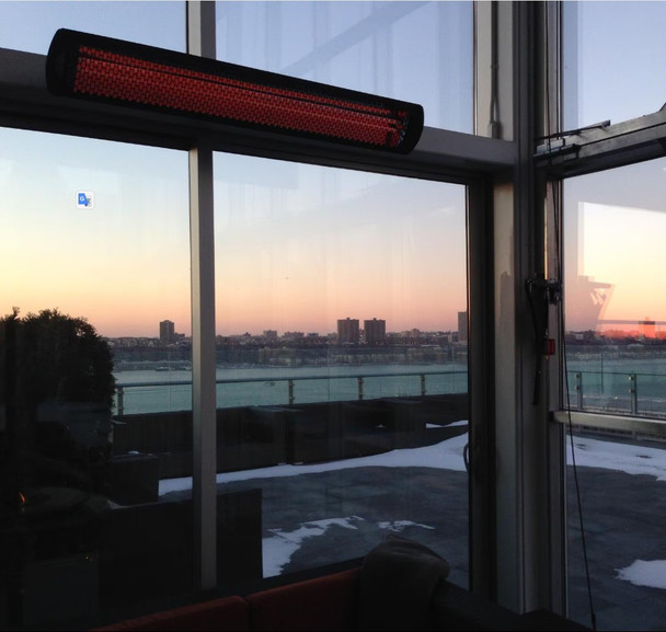 Bromic Heating Tungsten Smart-Heat 56-Inch 3000W Single Element 240V Electric Infrared Patio Heater - Black - BH0420031