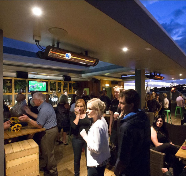 Bromic Heating Tungsten Smart-Heat 56-Inch 3000W Single Element 240V Electric Infrared Patio Heater - Black - BH0420031