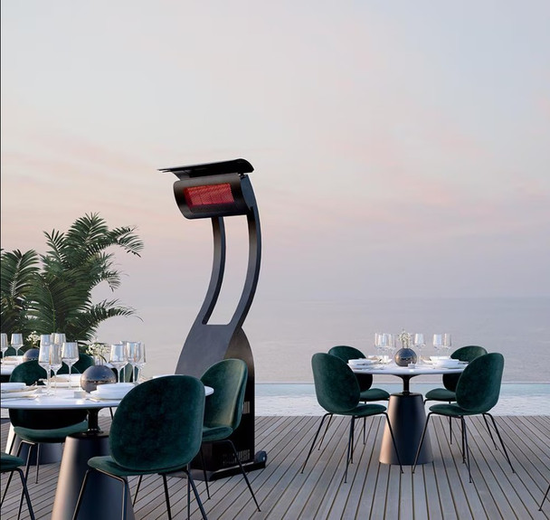 Bromic Heating Tungsten Smart-Heat 38,500 BTU Propane Gas Freestanding Portable Patio Heater - BH0510001