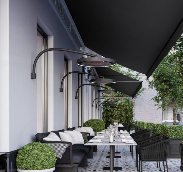 Bromic Heating Eclipse Wall Mount Pole - BH3230006