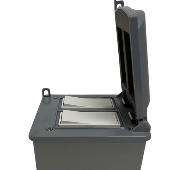 Bromic Heating Manual Dual 20 AMP Switch 120 - 277V Outdoor Kit - BH3130082