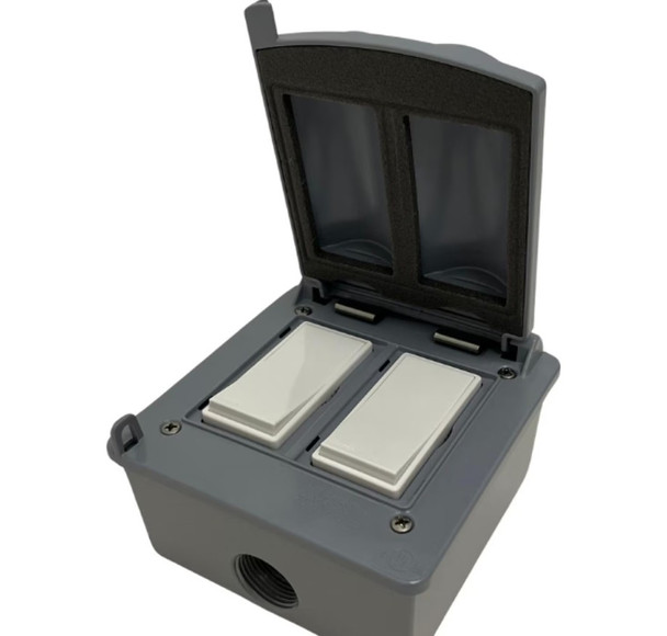 Bromic Heating Manual Dual 20 AMP Switch 120 - 277V Outdoor Kit - BH3130082