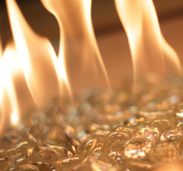 Cove 54-in Rectangular GFRC Concrete Natural Gas (Ships Propane w/ Conversion Kit) Fire Pit in White By The Outdoor GreatRoom Company