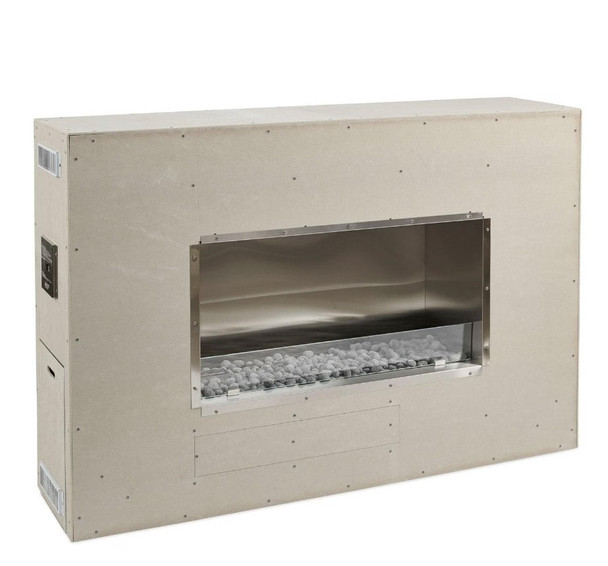The Outdoor GreatRoom Company 40-Inch Natural Gas Outdoor Linear Ready-to-Finish Single-Sided Gas Fireplace W/ Direct Spark Ignition