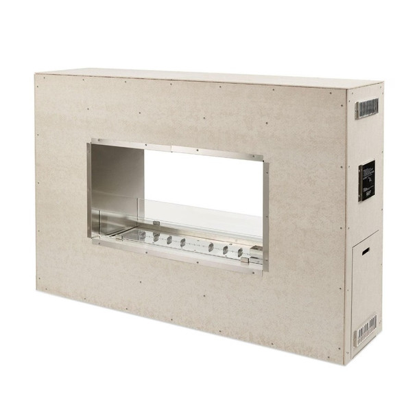 The Outdoor GreatRoom Company 72-Inch Linear Ready-to-Finish See-Through Natural Gas Fireplace W/ Direct Spark Ignition