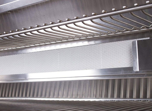 Whistler 4-Burner 133 x 28-Inch Gas Grill Island with Infrared Rear Burner, Refrigerator, Sink, and Rotisserie Kit - Black Stainless