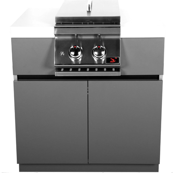 Whistler 4-Burner 127 x 28-Inch Gas Grill Island with Infrared Rear Burner, Sink, Double Side Burner, and Rotisserie Kit