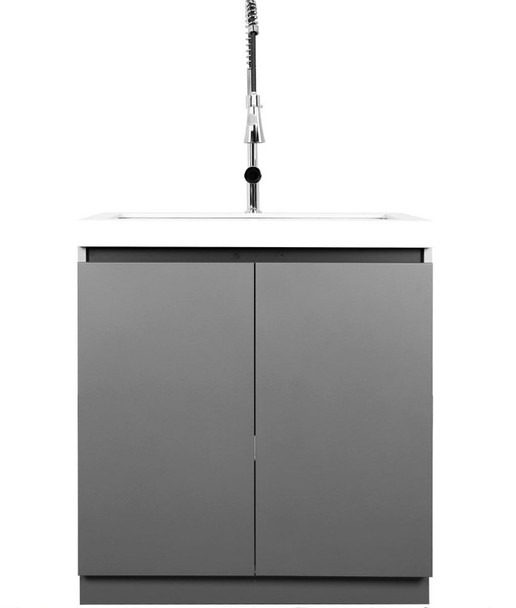 Whistler 5-Burner 172 x 28-Inch Gas Grill Island with Infrared Rear Burner, Refrigerator, Sink, Double Side Burner, and Rotisserie Kit - Black Stainless