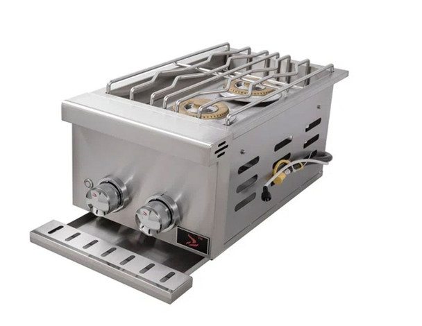 Whistler 31-Inch Stainless Steel Side Burner Cabinet with Gas Double Side Burner