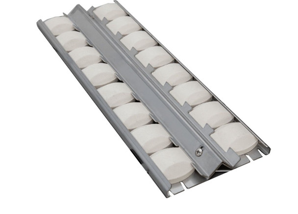 Whistler Grills Ceramic Briquettes on Stainless Steel Holder