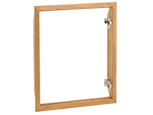 Pacific Teak Millworks 18-Inch Shaker Panel Teak Wood Single Access Door - AD1-18S