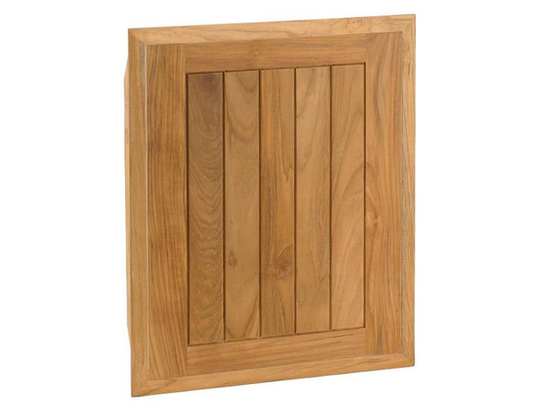 Pacific Teak Millworks 18-Inch Cottage Panel Teak Wood Single Access Door - D1-18C