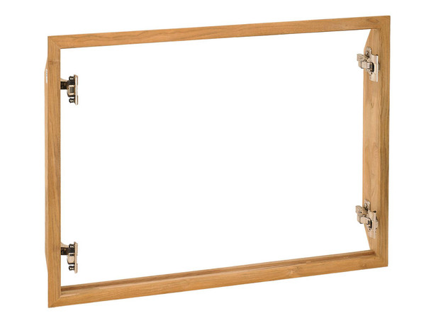 Pacific Teak Millworks Cottage 30-Inch Teak Wood Double Access Door - AD2-30C