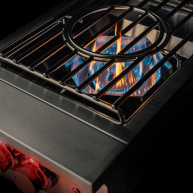 NEW IN BOX TrueFlame 70,000 BTU Built-In Natural Gas Power Burner with Wok Grate & Removable Lid - TFPB (Will Call ONLY)