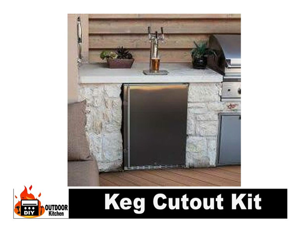 DIY Outdoor Kitchen Keg Cutout Kit
